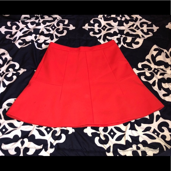 J. Crew Red Mini Skirt - Picture 1 of 2